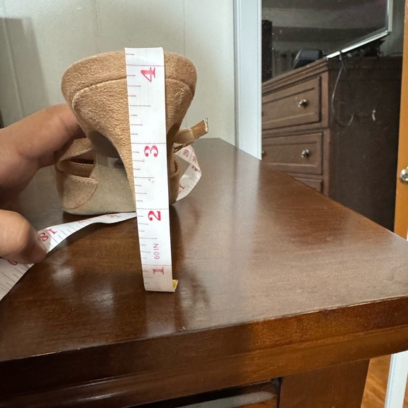 DV by Dolce Vita Tan Heels with Ankle Strap - Picture 5 of 5